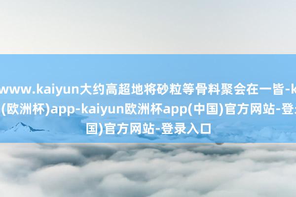 www.kaiyun大约高超地将砂粒等骨料聚会在一皆-kaiyun(欧洲杯)app-kaiyun欧洲杯app(中国)官方网站-登录入口