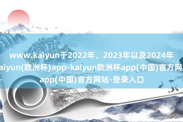 www.kaiyun于2022年、2023年以及2024年前九个月-kaiyun(欧洲杯)app-kaiyun欧洲杯app(中国)官方网站-登录入口