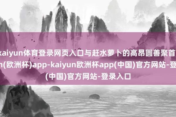 kaiyun体育登录网页入口与赶水萝卜的高昂圆善聚首-kaiyun(欧洲杯)app-kaiyun欧洲杯app(中国)官方网站-登录入口