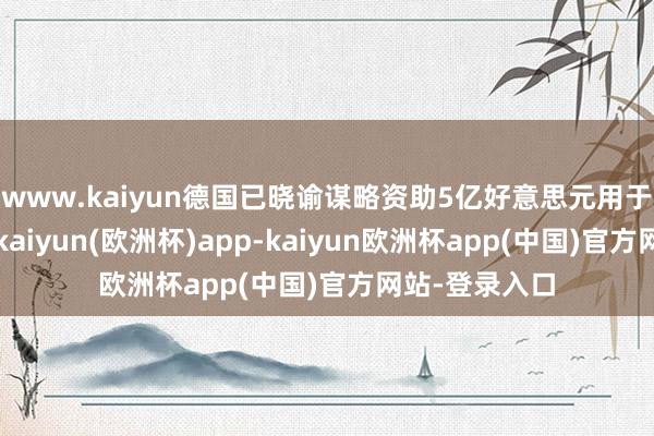www.kaiyun德国已晓谕谋略资助5亿好意思元用于第三批援救-kaiyun(欧洲杯)app-kaiyun欧洲杯app(中国)官方网站-登录入口