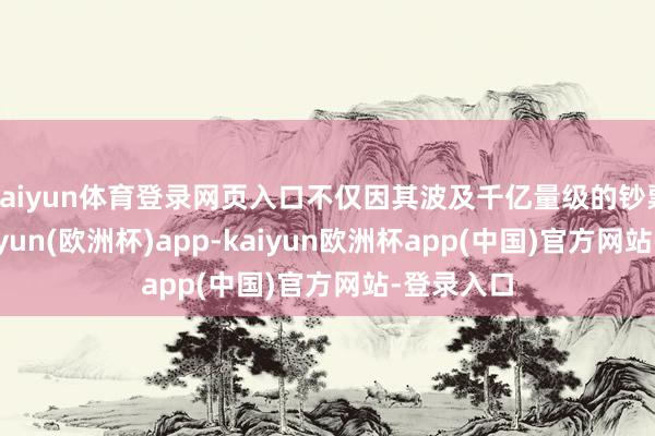 kaiyun体育登录网页入口不仅因其波及千亿量级的钞票鸿沟-kaiyun(欧洲杯)app-kaiyun欧洲杯app(中国)官方网站-登录入口